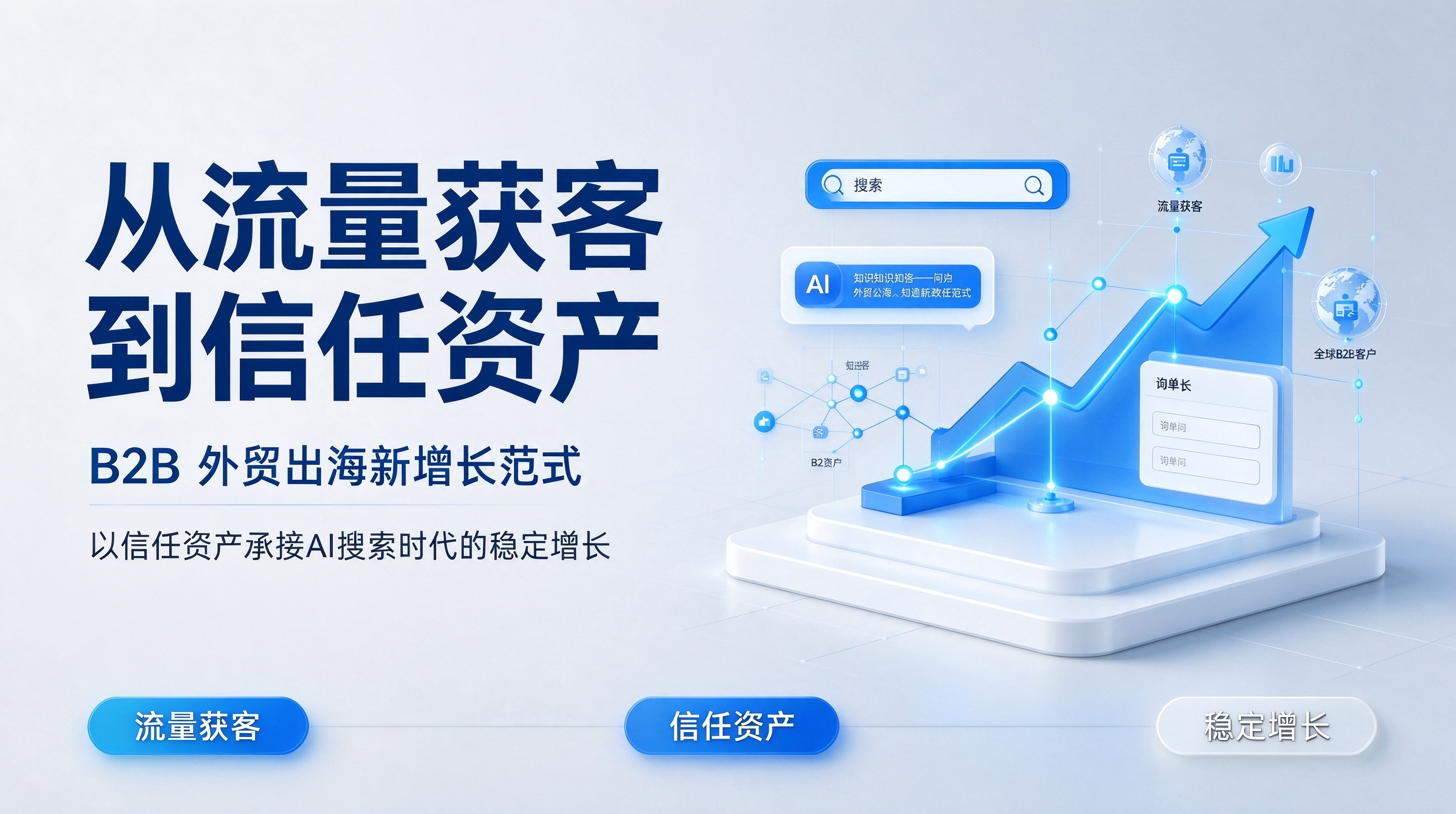 从流量获客到信任资产：B2B 外贸出海新增长范式｜E-E-A-T 与 AI GEO 落地体系