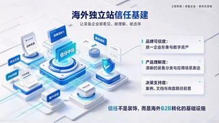 工程机械 / 装备企业海外独立站营销：从信任基建到销售闭环的体系化落地框架