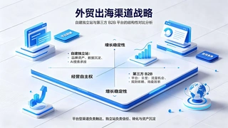 外贸出海渠道战略：自建独立站与第三方 B2B 平台的结构性对比分析