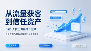 从流量获客到信任资产：B2B 外贸出海新增长范式｜E-E-A-T 与 AI GEO 落地体系