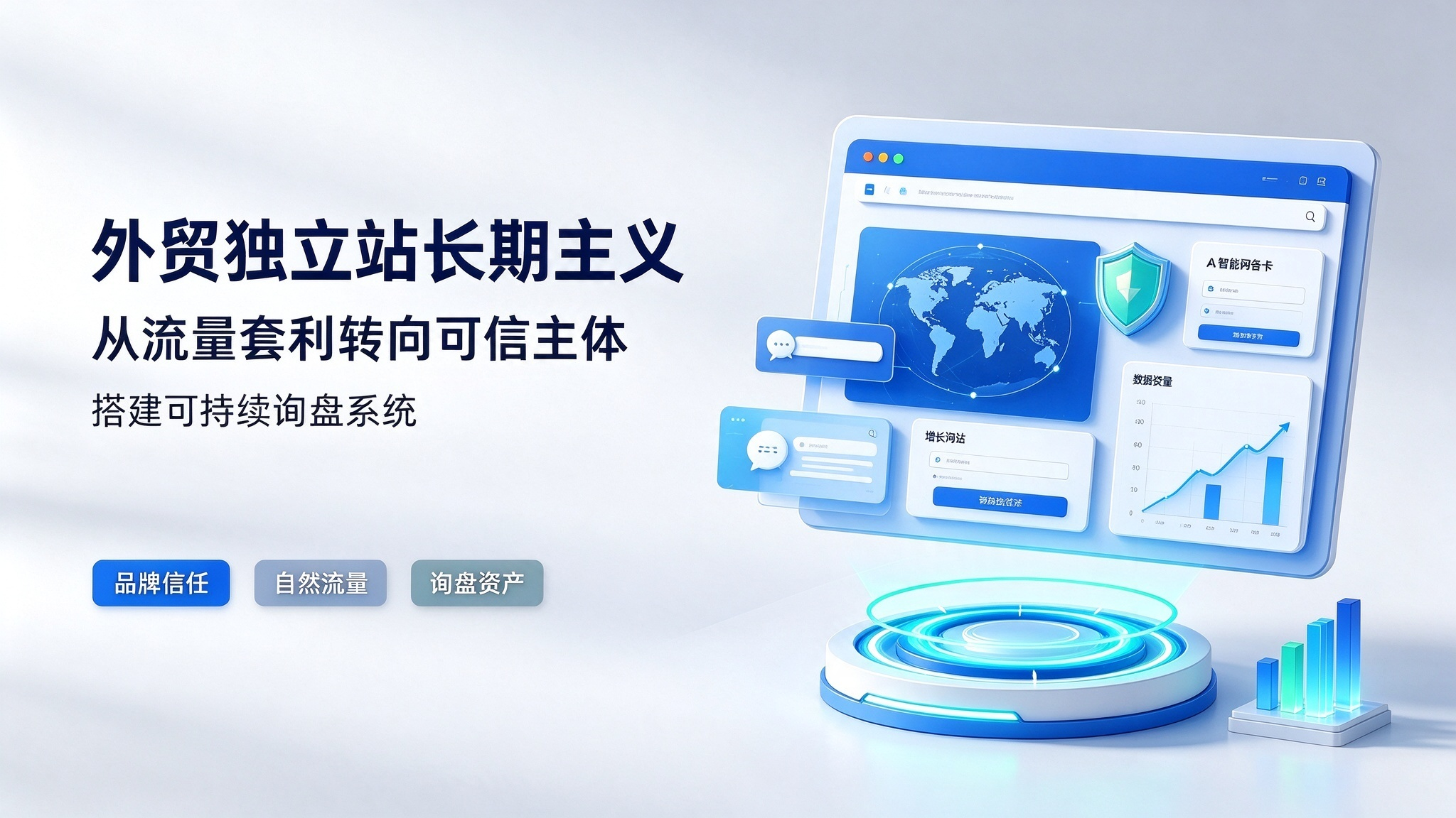 外贸独立站长期主义：从流量套利转向可信主体，搭建可持续询盘系统