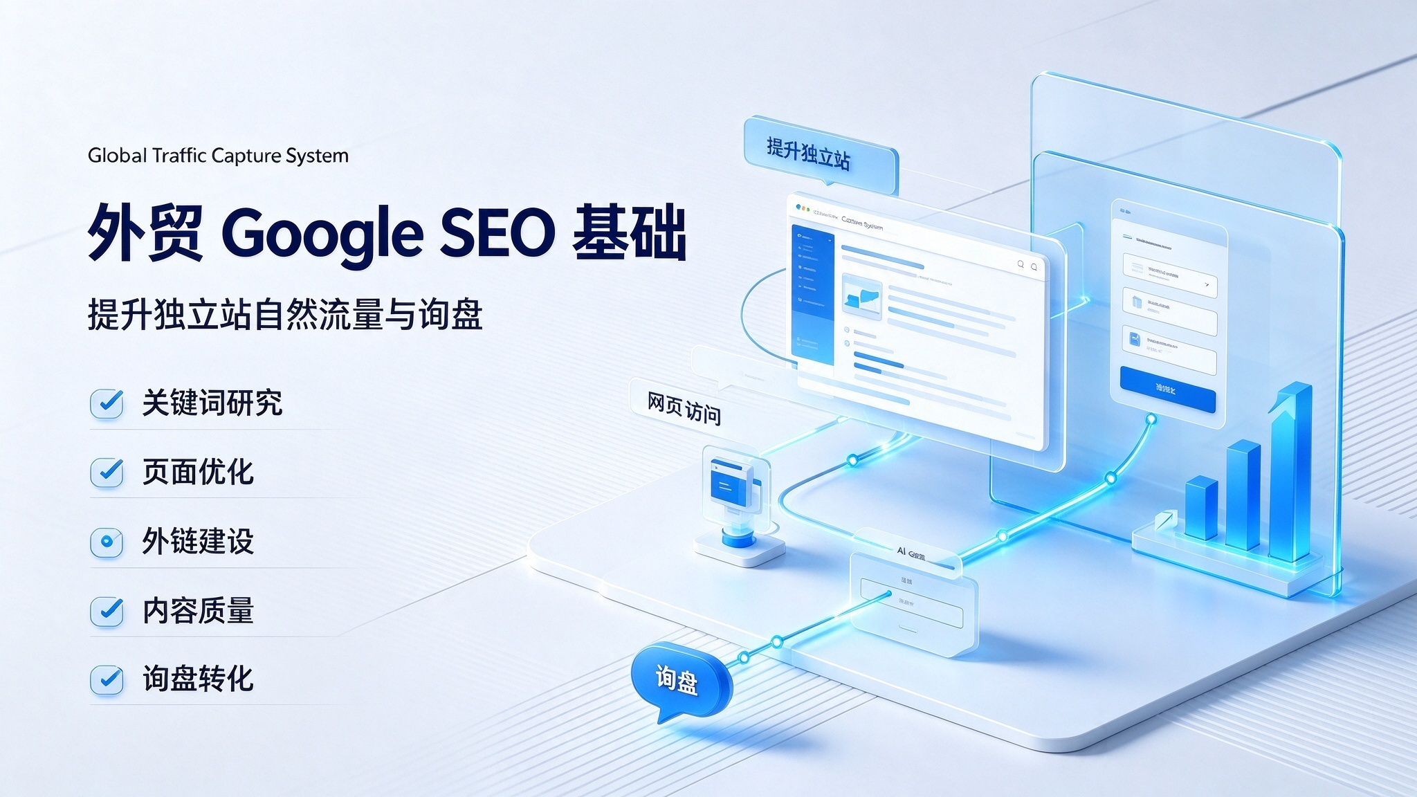 外贸 Google SEO 基础：如何提升独立站自然流量与询盘