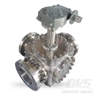 F304 Three Way Ball Valve, 4 Inch, Class 300, RF