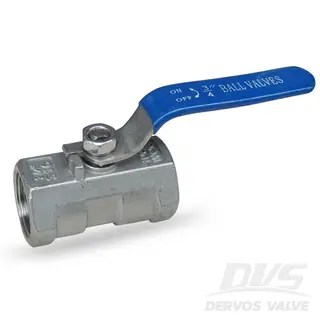 1PC Ball Valve, 3/4 Inch, 1000WOG, FNPT, 316