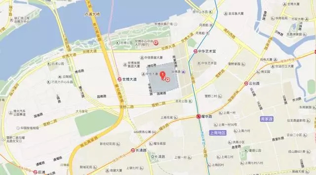The map of Shanghai World EXPO Exhibition & Convention Center The map of Shanghai World EXPO Exhibition & Convention Center