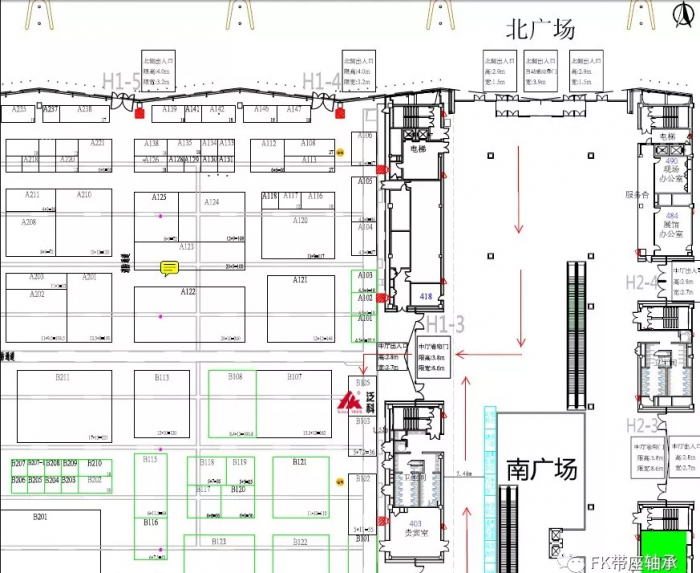 The position of FK exhibition stand The position of FK exhibition stand