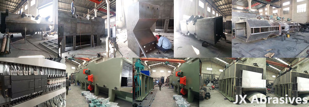 aluminum profile shot blasting machine
