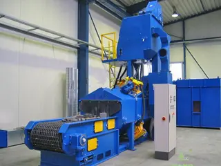 5 points of the projection angle of the shot blasting machine