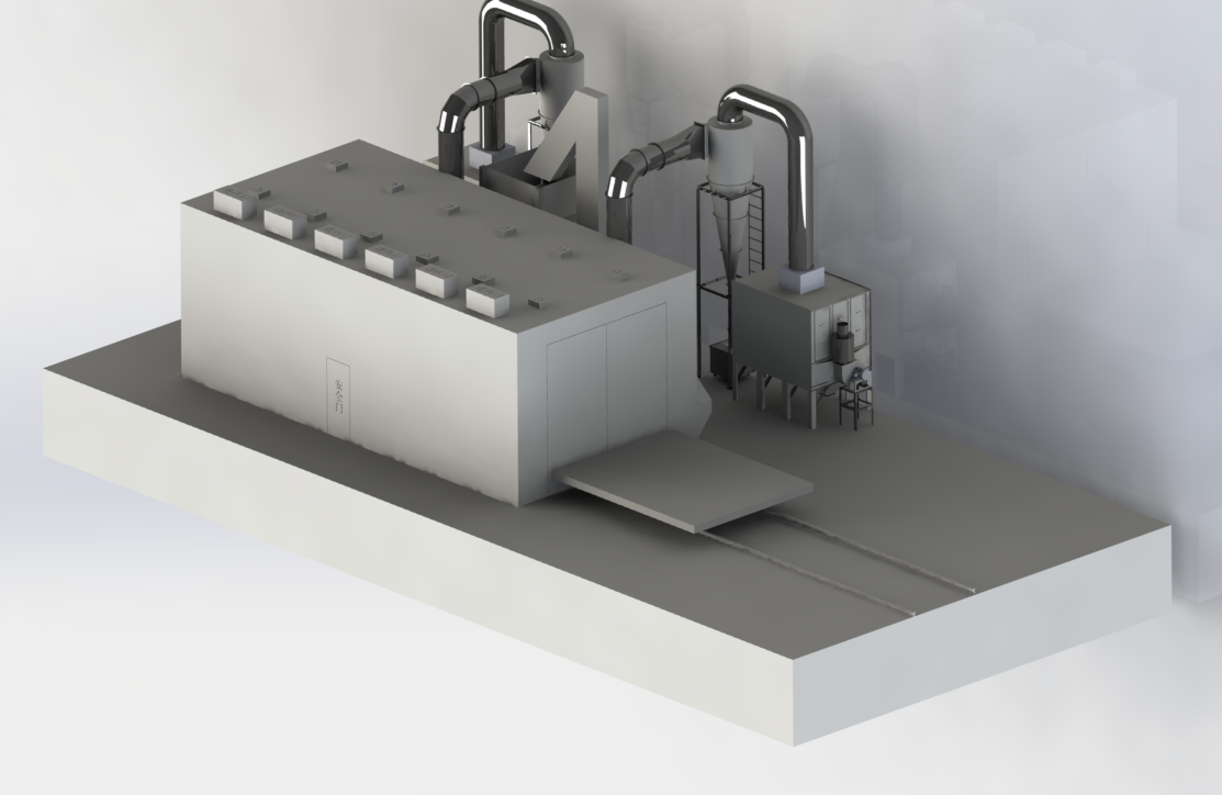 Sand Blast Cabinet, No Damage to the Original Surfaces