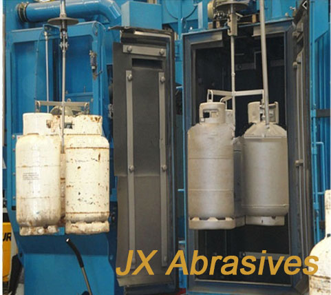 Hook Type Automatic Shot Blasting Machine For Oil Tank Propane Tank