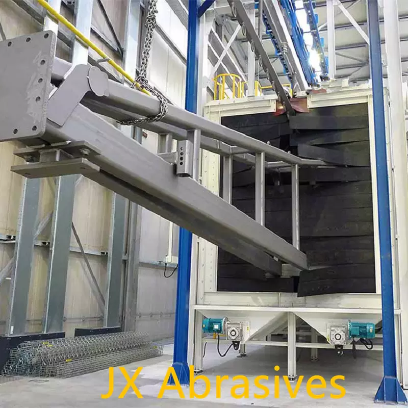 Automatic Shot Blasting Machine with Hoist for Hot Rolled Bars Sa 2.5