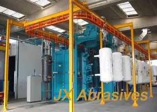 Hook Type Automatic Shot Blasting Machine For Oil Tank Propane Tank