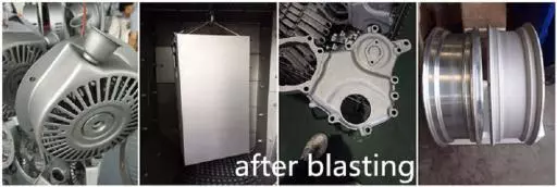 Hanger Shot Blasting Machine for Auto Parts-After Blasting