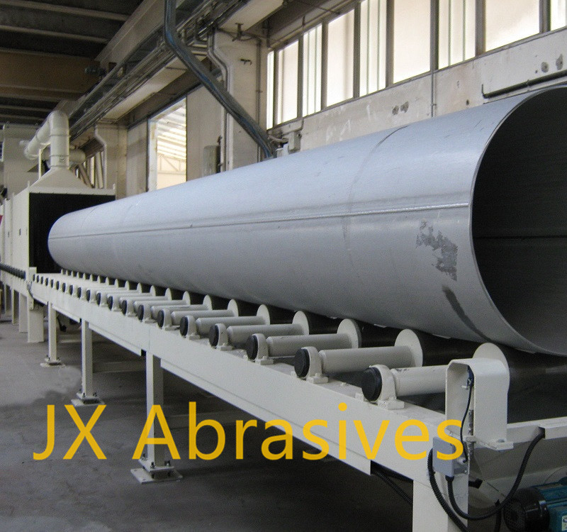 Steel Pipe Outer Wall Shot Blasting Machine with Roller Conveyor