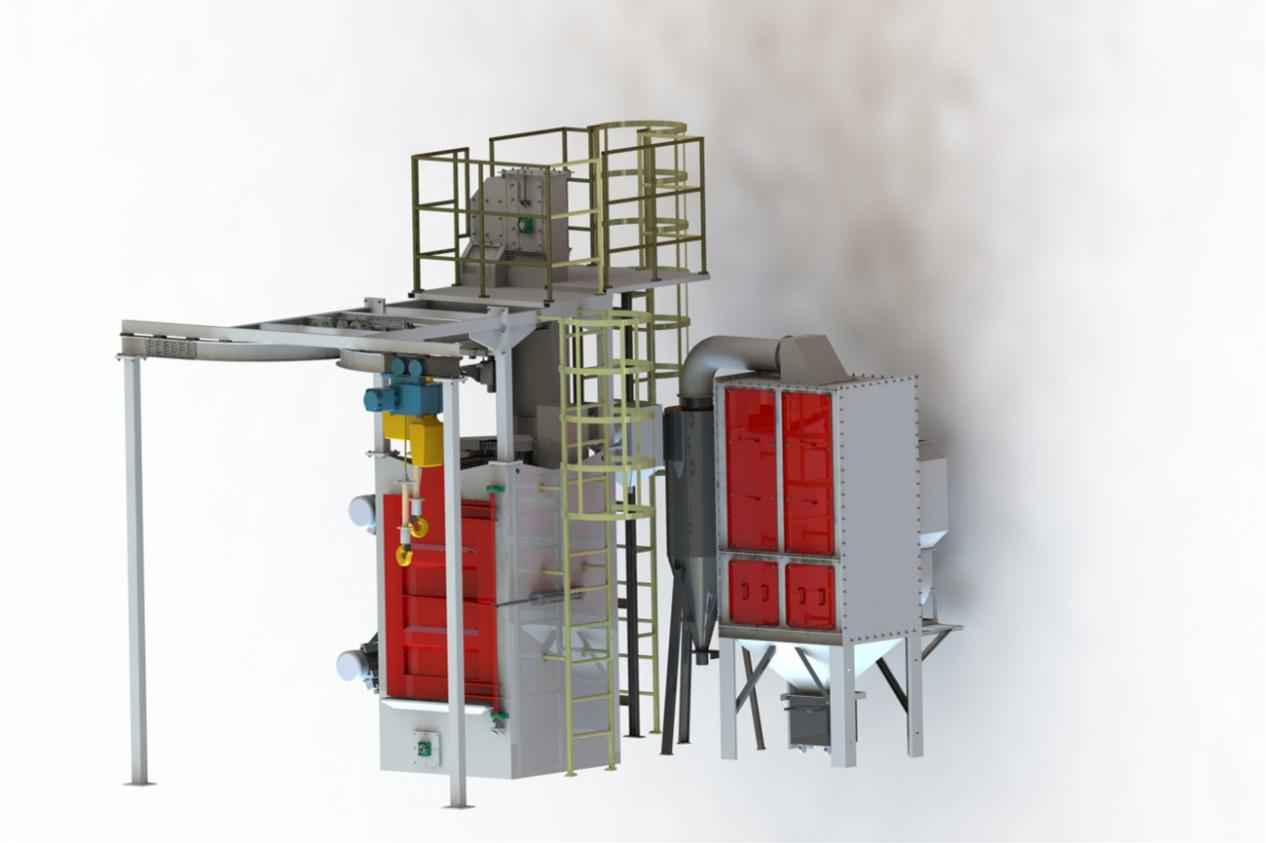 Hanger Type Shot Blasting Machine for Fragile Parts
