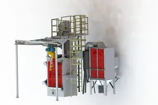 Hanger Type Shot Blasting Machine for Fragile Parts