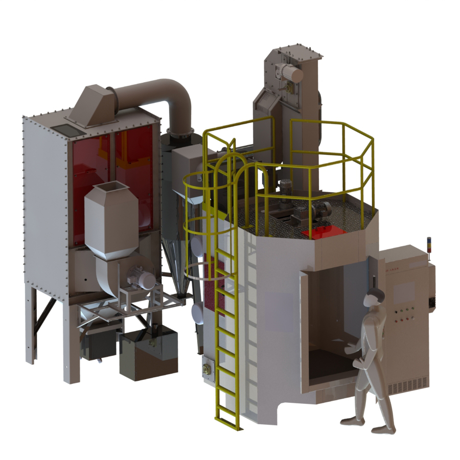 Rotating Table Shot Blasting Machine