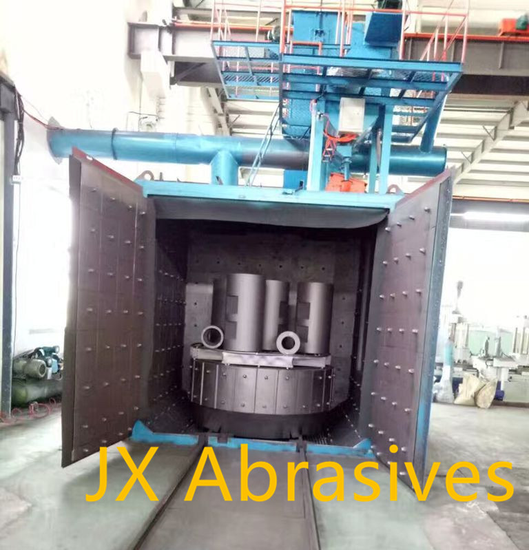 Swing Table Shot Blasting Machine for Iron, Steel, Forging Parts