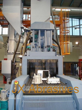 Shot Blast Machine with Metal Wire Mesh Conveyor