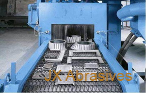 Shot Blast Machine with Metal Wire Mesh Conveyor