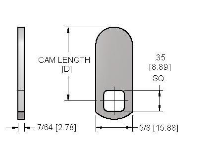 Straight Cam's Size