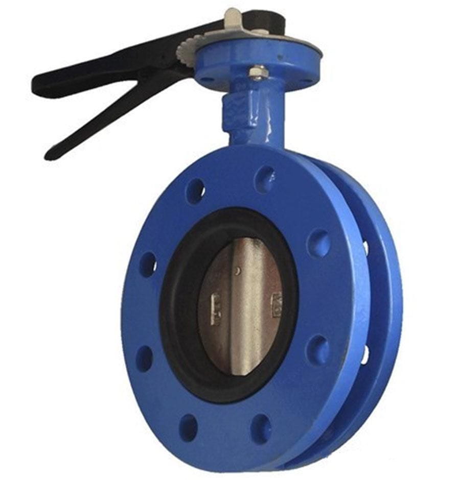 manual flanged butterfly valve