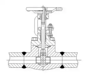 Flange connection and weld connection