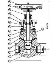 Connection of valves