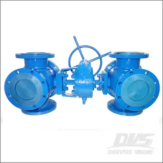 Four Way Ball Valve, WCB, API 6D, DN150, PN20, RF End