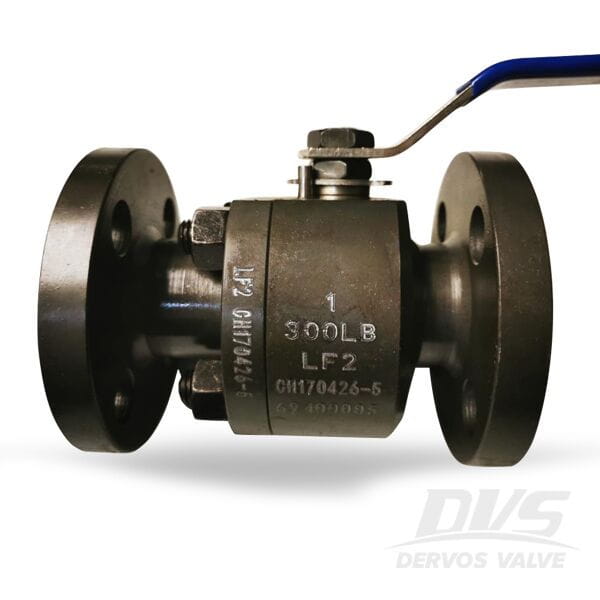 2-Piece Solid Floating Ball Valve, A350 LF2, 1 Inch, 300 LB