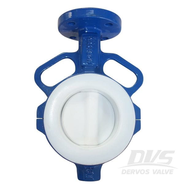 Wafer Type Butterfly Valve, PTFE Lining, GGG40, PN10, DN80