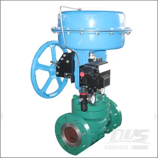 Pneumatic Control Valve, Carbon Steel, BS 1873, 4IN, CL150, Flange