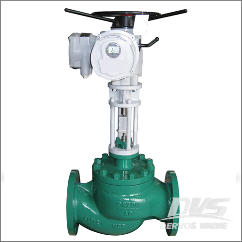 WCB Control Valve, DIN 3356, DN200, PN40, RF, Electric Actuator - Dervos