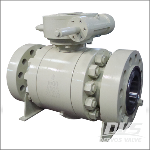 A105 Forged Ball Valve, API 6D, DN150，PN250，RTJ End, Gearbox