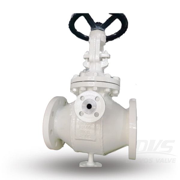 Heat Jacketed Gate Valve, ASTM A216 WCB, DIN 3352, DN100, PN40 Dervos