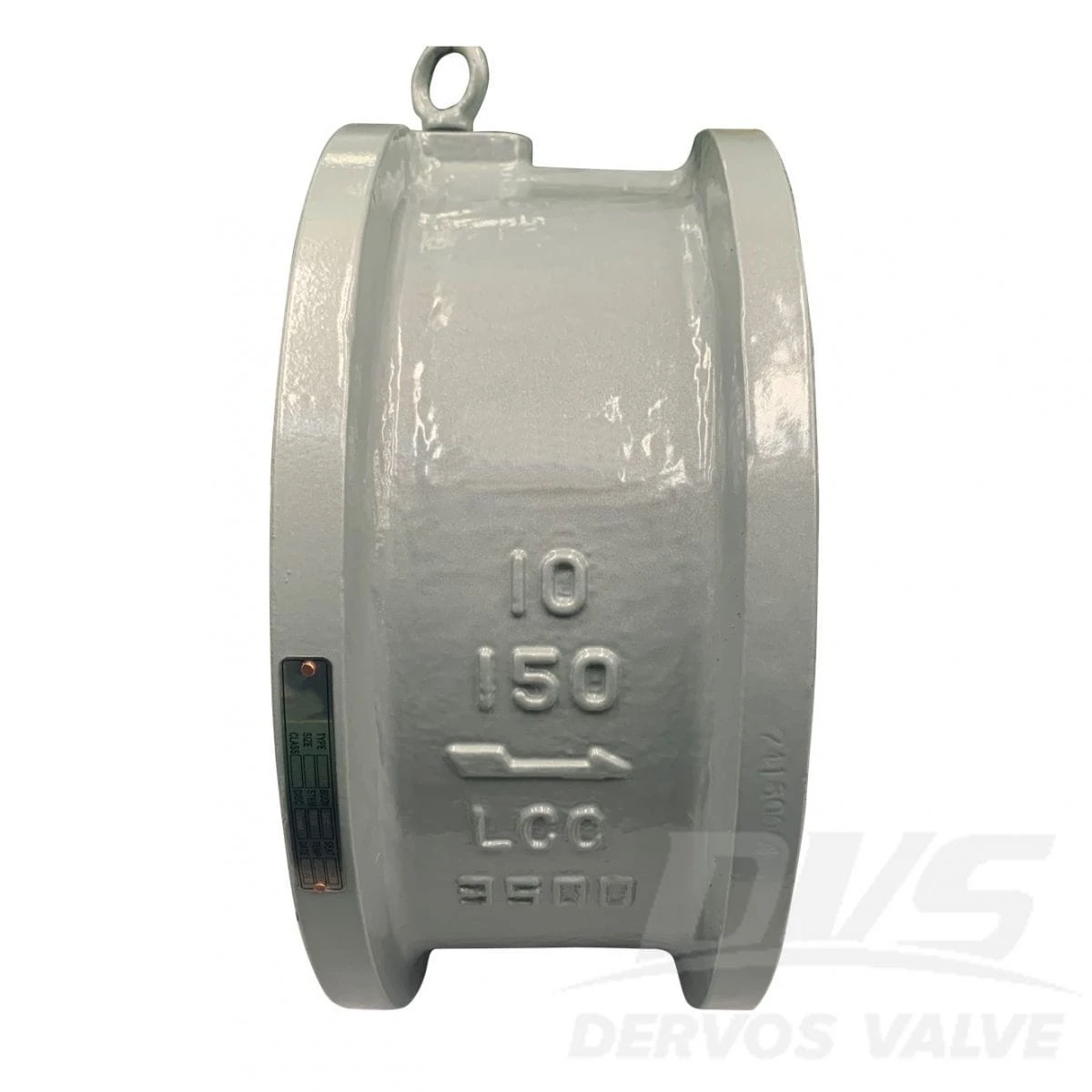 Dual Plate Check Valve, WCB, 8 Inch, 150 LB, API 594, Wafer - Dervos