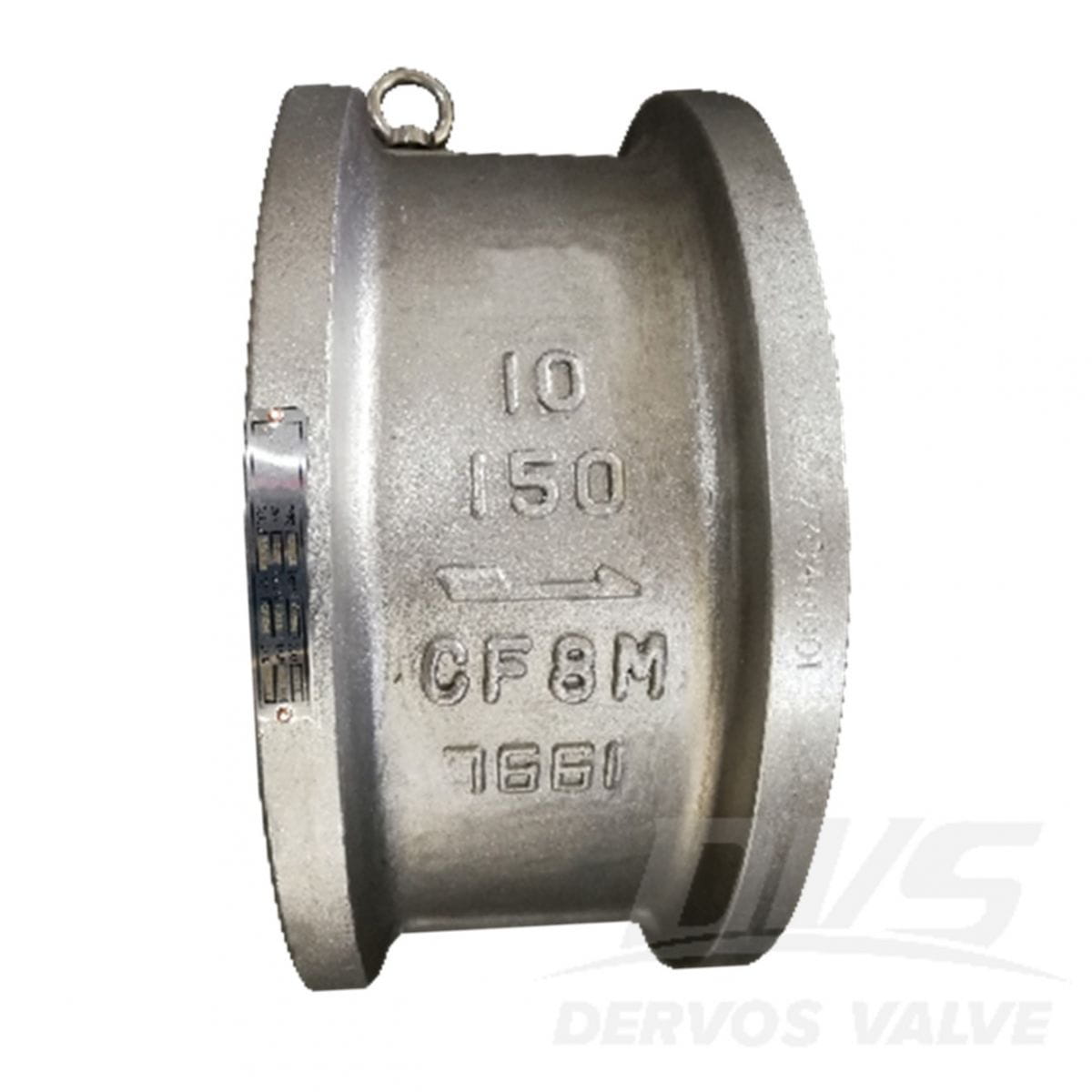 Double Plate Wafer Check Valve, 12'' 150LB, ASTM A351 CG8M Body