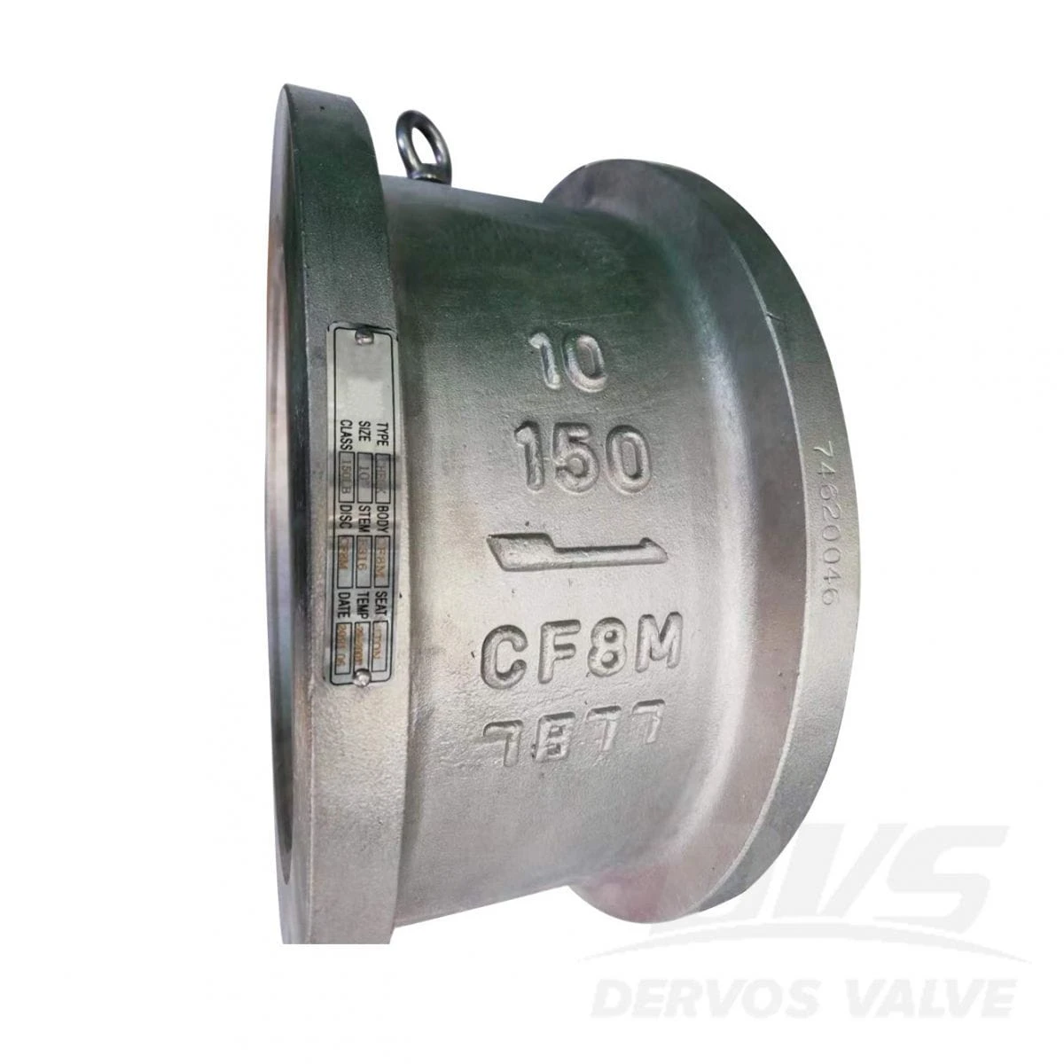 API 594 Dual Plate Wafer Check Valve, 12 Inch, 150 LB, RF - Dervos