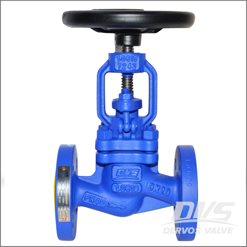 1.0619 Cast Steel Globe Valve, DN20, PN40, Raised Face, DIN 3356 - Dervos