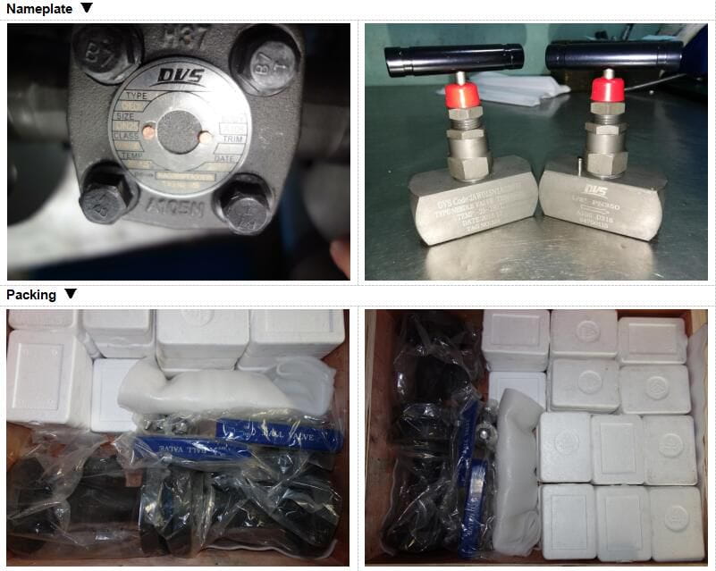 ASTM A105 Needle Valve, DN15, PN350, ASME B16.34, FNPT Dervos