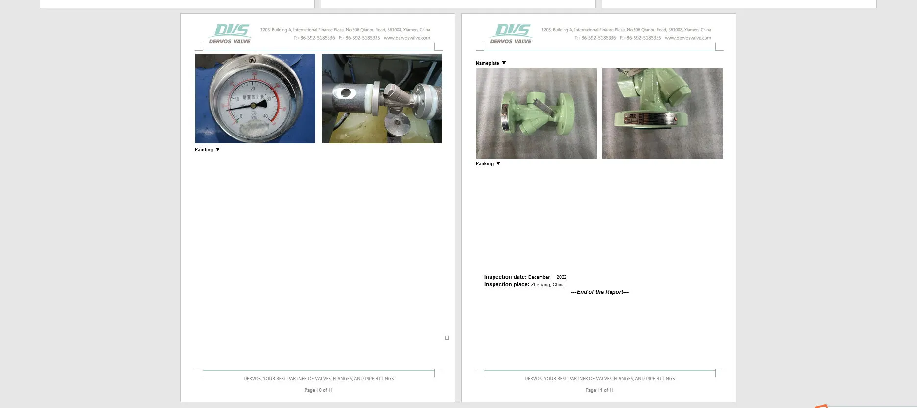 Trap Inspection Report.pdf ASTM A105 Thermodynamic Steam Trap Valve, DN20, PN40 - Dervos