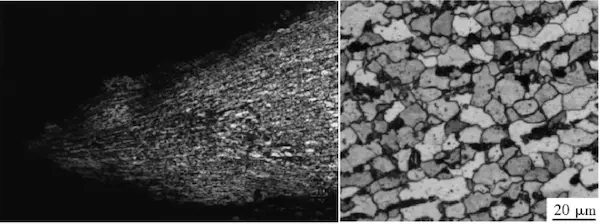 Breach morphology of the 1" pipe section