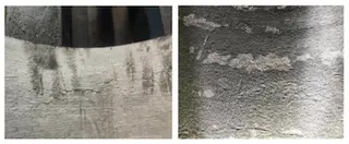 macroscopic and over-acid of transverse cracks on the inner surface of ss pipes