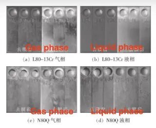 Surface morphology of sample after immersion corrosion