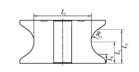 Schematic diagram of the upper and lower internal leveling rollers for the S32750 welded tube