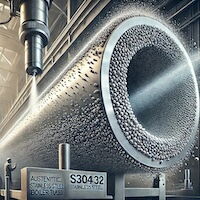 Shot Peening of S30432 Austenitic Stainless Steel Boiler Tubes