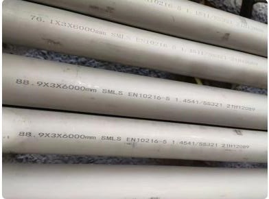 EN 10216-5 Heat Exchanger Tube, Seamless, SS 321, 1.4541