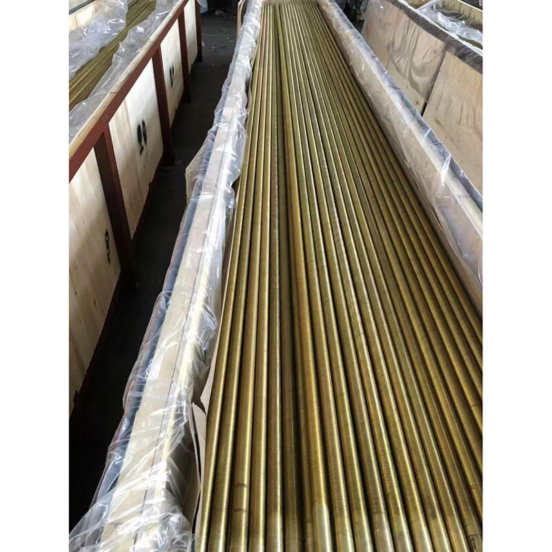EN 12452 Finned Tube, CuZn20Al Copper Alloy, 19.05*1.75*3000 mm
