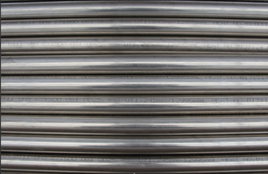 Heat Exchanger Tubes, ASTM B111 UNS C71500, UNS C70600