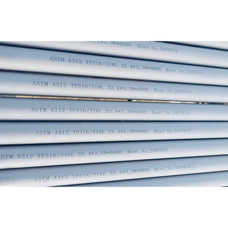 Stainless Steel Pipe, A312 TP316/316L, 33.4 * 3.38 * 6000 mm